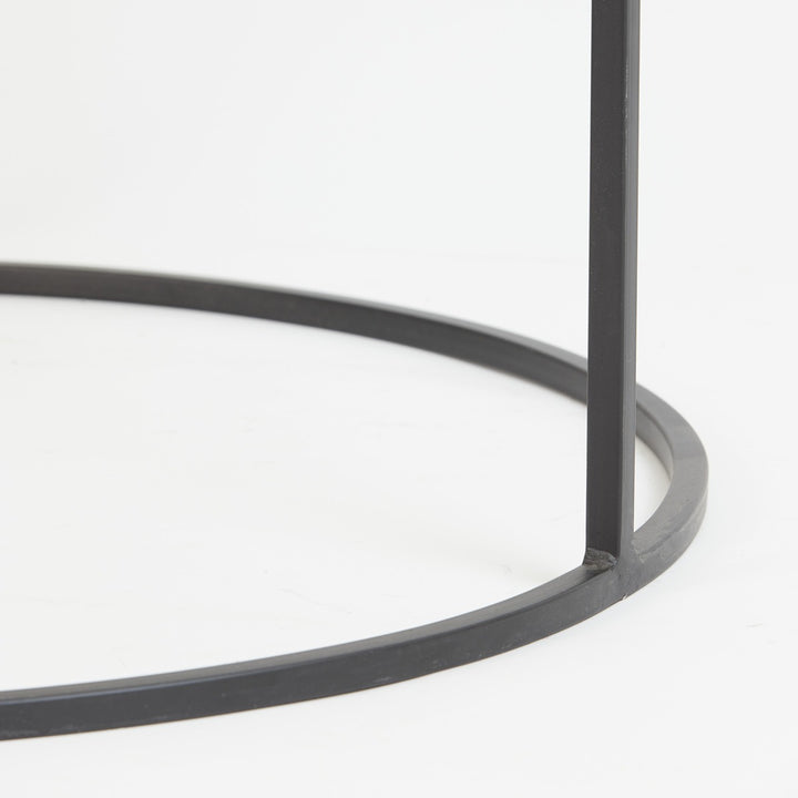 Thizas Set of 2 Round Coffee Tables - Black Light & Living 5