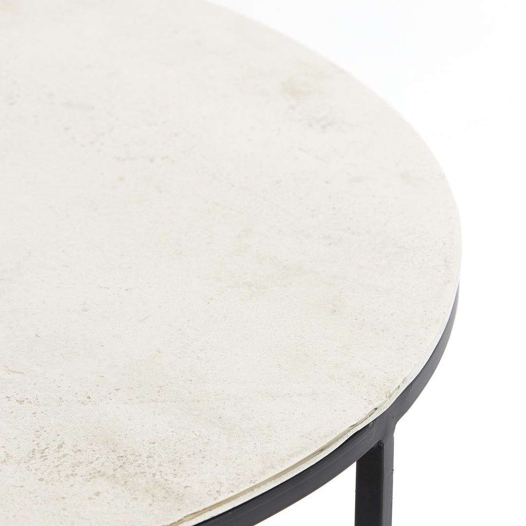 Thizas Set of 2 Round Coffee Tables - Black Light & Living 7