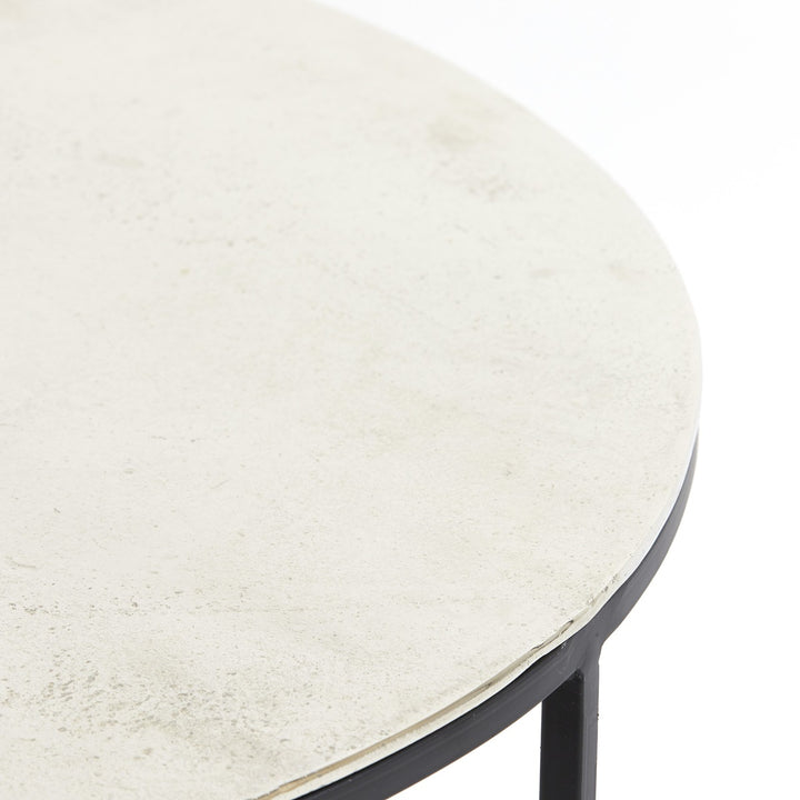 Thizas Set of 2 Round Coffee Tables - Black Light & Living 7
