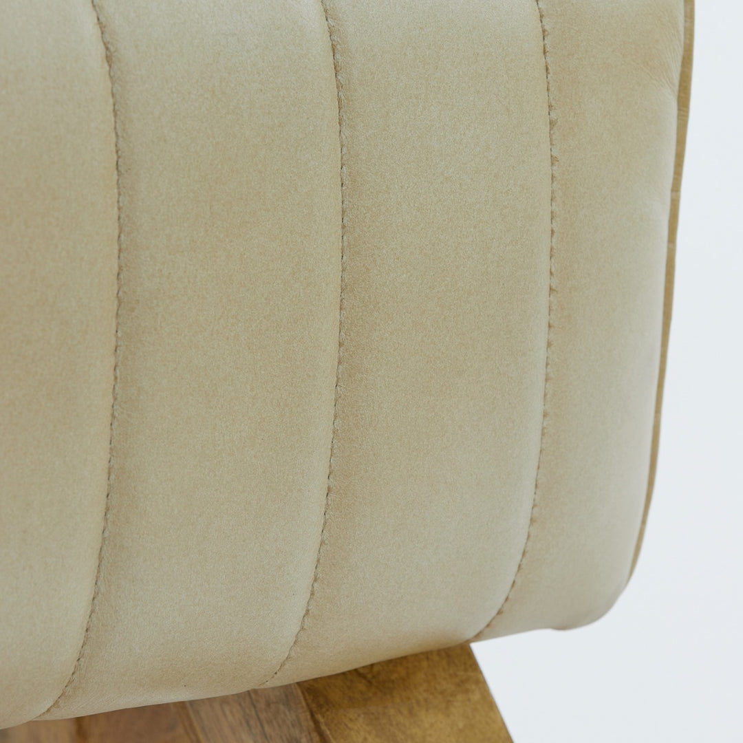 Ramy Leather Bench - Sand Light & Living 5