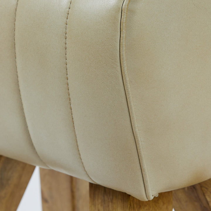 Ramy Leather Bench - Sand Light & Living 7
