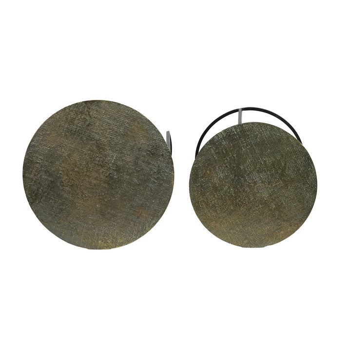 Rengo Set of 2 Side Tables - Antique Bronze Light & Living 3