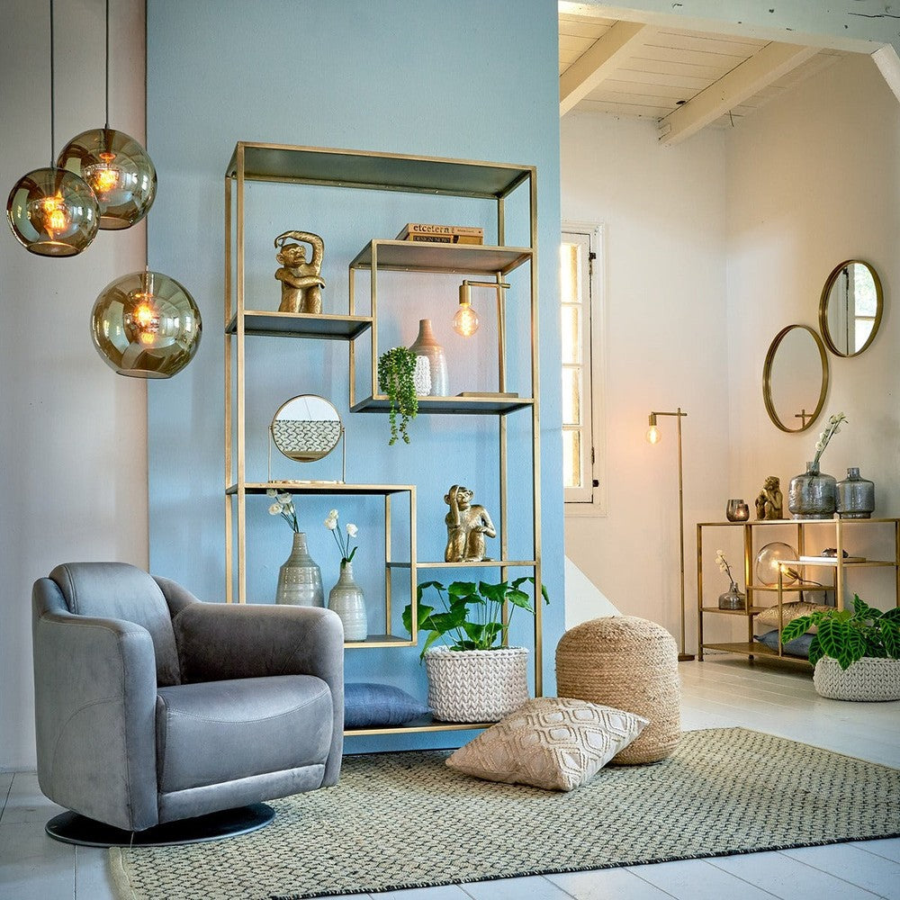 Yvana Display Unit - Antique Gold Light & Living 2