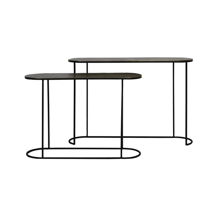 Bocov Set of 2 Console Tables - Antique Bronze Light & Living 2