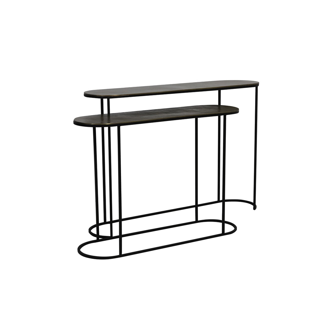 Bocov Set of 2 Console Tables - Antique Bronze Light & Living 3