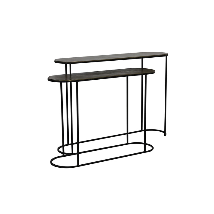 Bocov Set of 2 Console Tables - Antique Bronze Light & Living 3