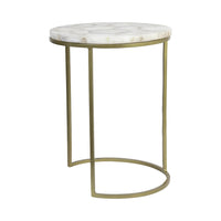 Light & Living Set of 2 Axat Side Tables - Agate Antique Bronze