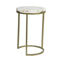 Light & Living Set of 2 Axat Side Tables - Agate Antique Bronze