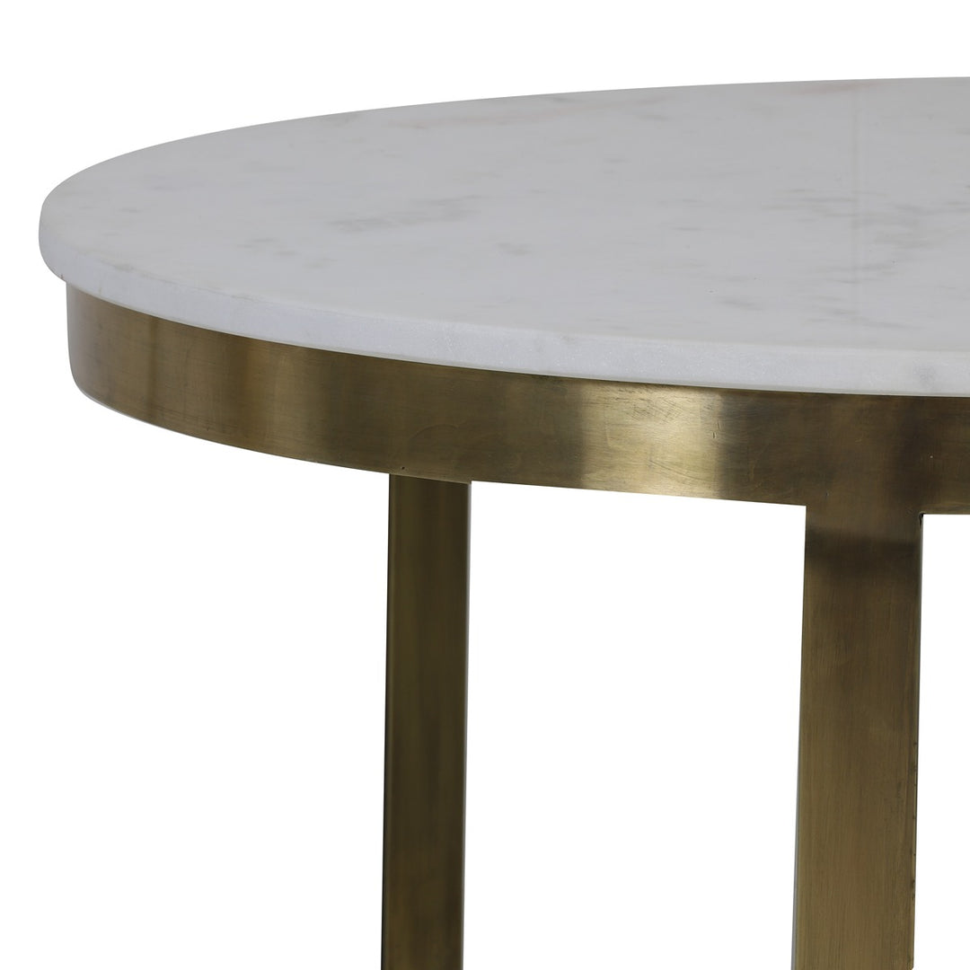 Perlato Set of 2 Round Coffee Tables - Antique Bronze Light & Living 8