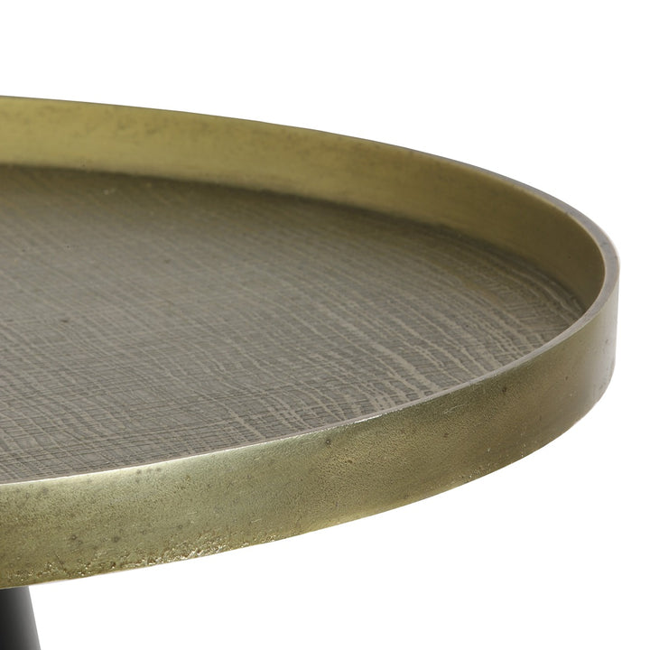 Popeta Round Coffee Table - Antique Bronze Light & Living 6