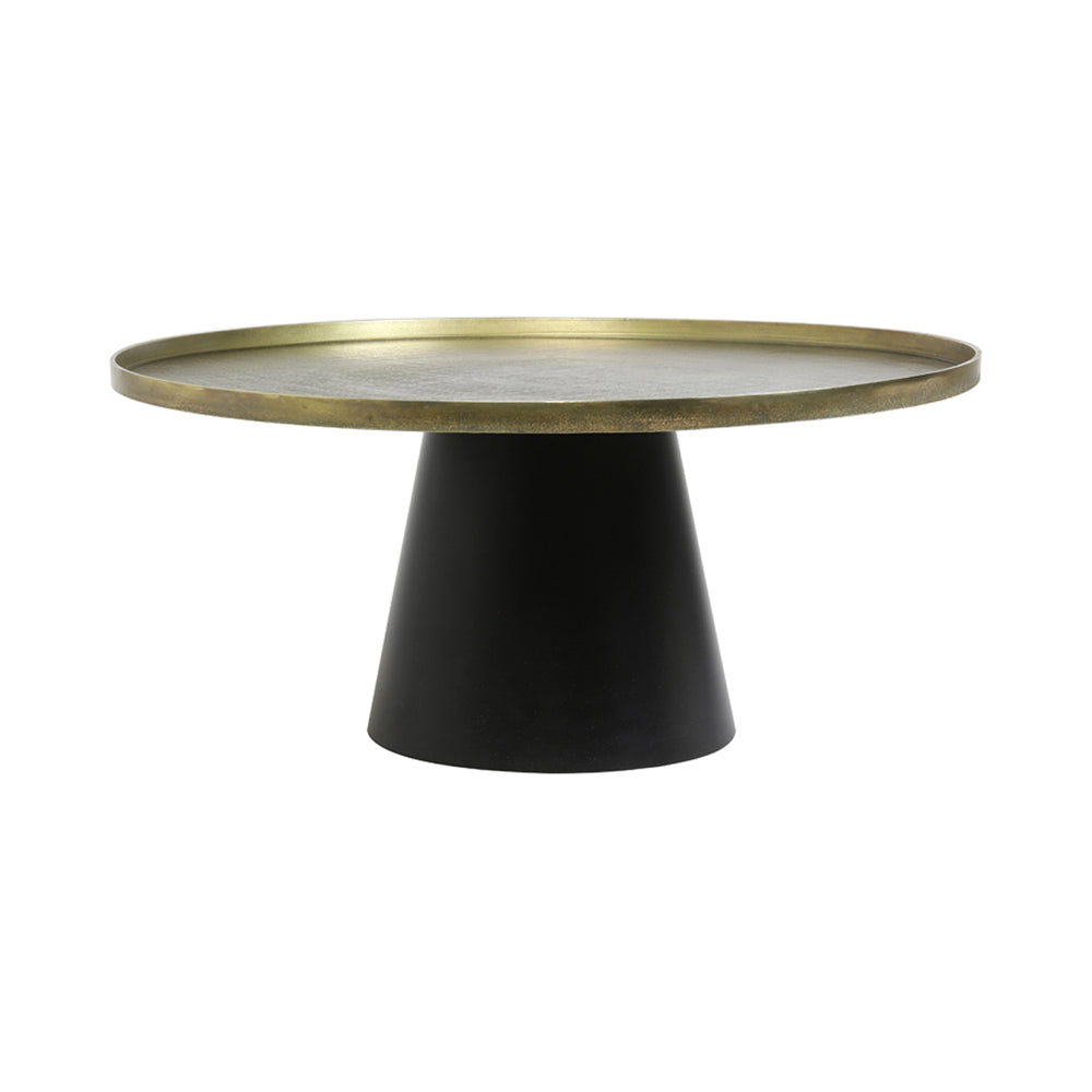 Light & Living Popeta Bronze & Black Coffee Table - 75x35cm