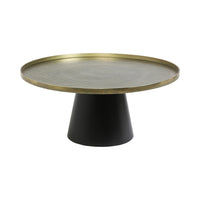 Light & Living Popeta Bronze & Black Coffee Table - 75x35cm