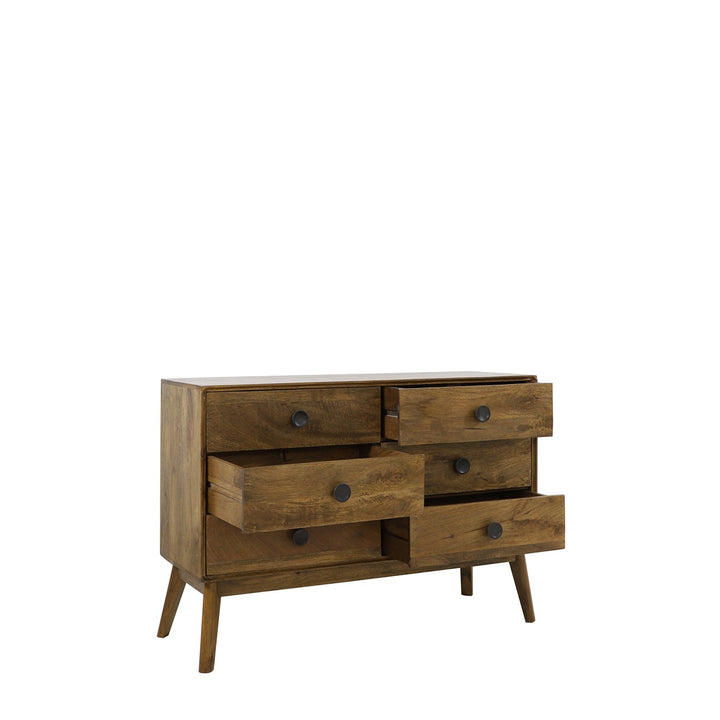 Espita 6 Drawer Wooden Cabinet - Brown Light & Living 7