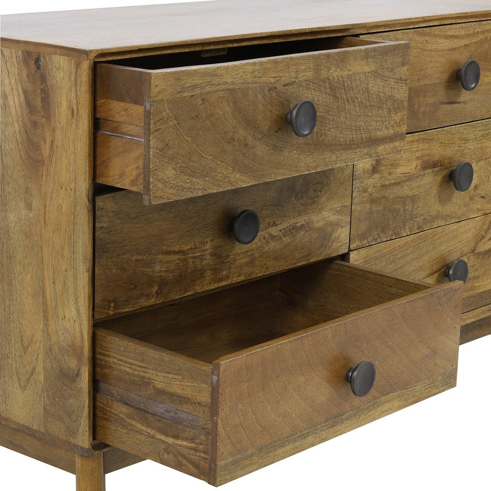 Espita 6 Drawer Wooden Cabinet - Brown Light & Living 12