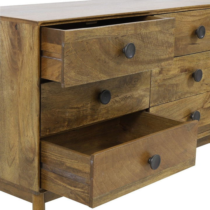 Espita 6 Drawer Wooden Cabinet - Brown Light & Living 12