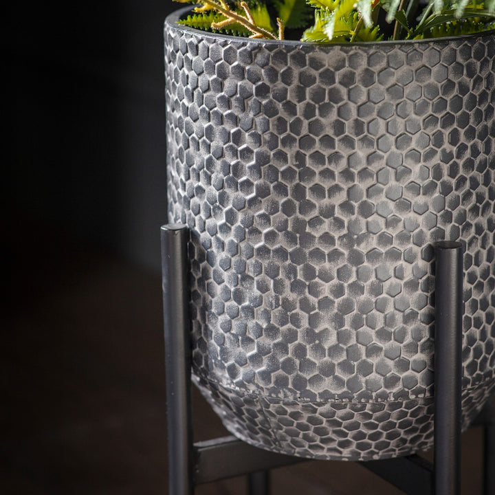 Anders Metal Planter - Black GalleryDirect 3
