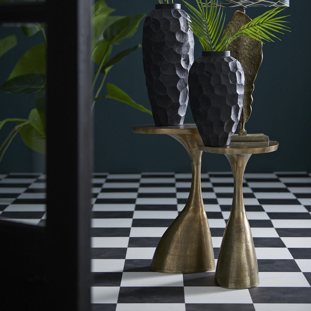 Macau Side Table - Antique Bronze Light & Living 2