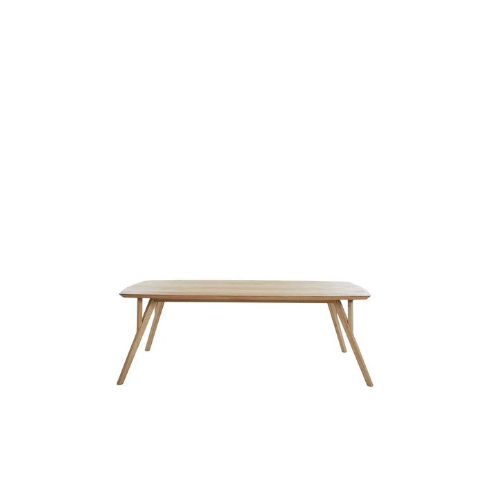 Quenza Mango Wood Rectangular Dining Table - Natural Light & Living 1