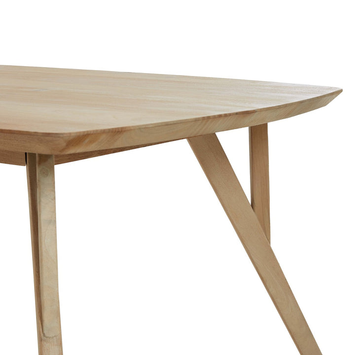 Quenza Mango Wood Rectangular Dining Table - Natural Light & Living 9