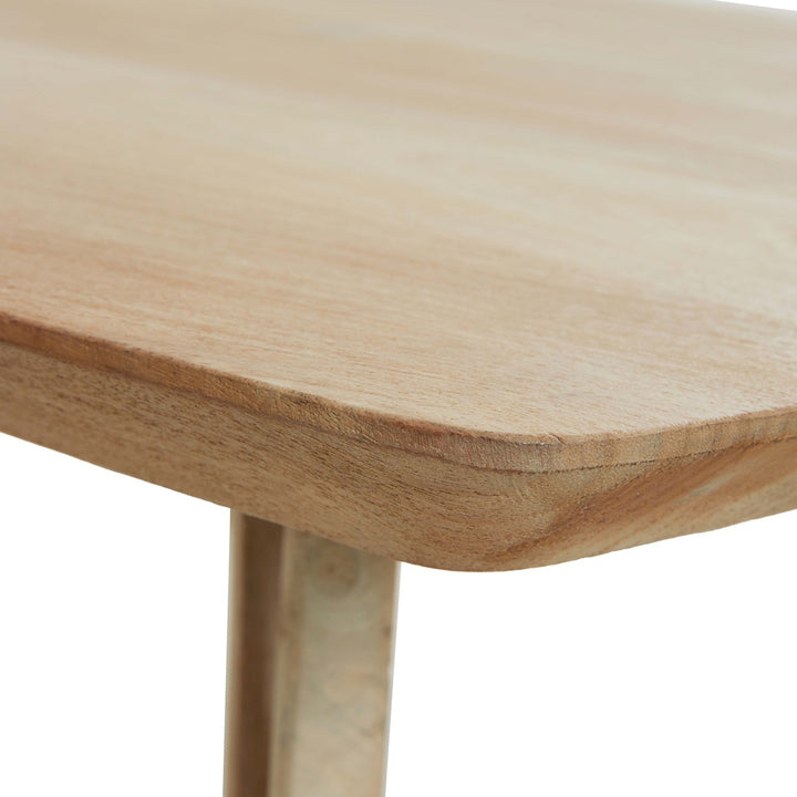 Quenza Mango Wood Rectangular Dining Table - Natural Light & Living 10