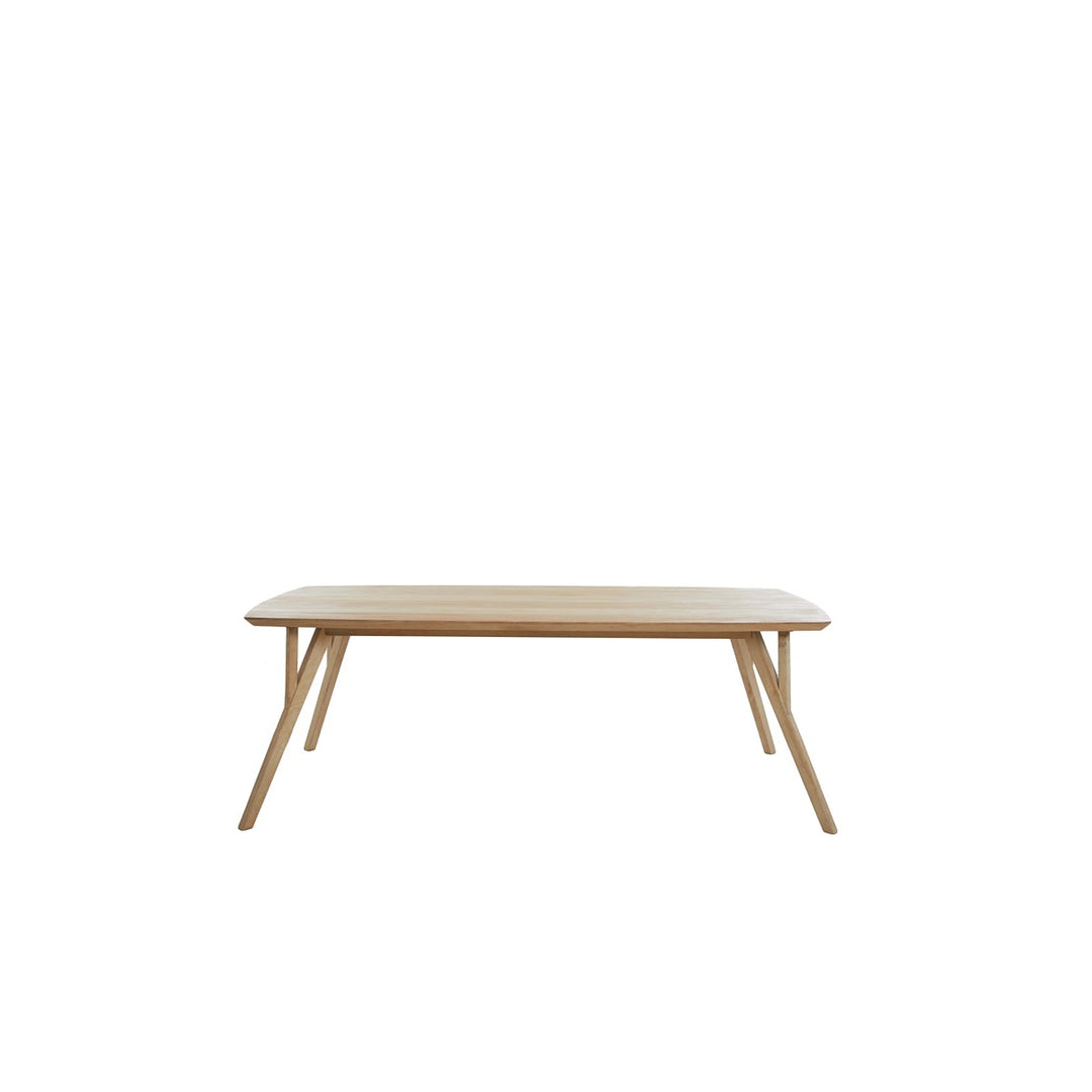 Quenza Mango Wood Rectangular Dining Table - Natural Light & Living 13
