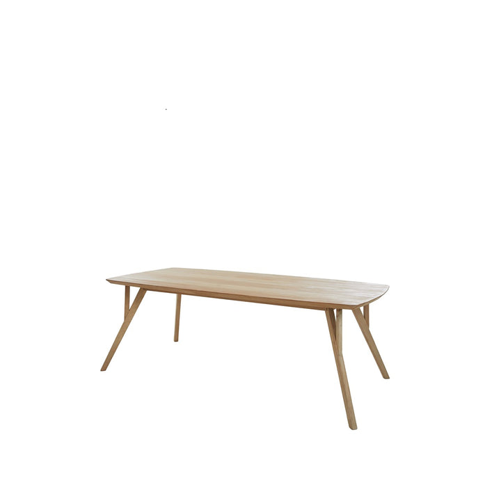 Quenza Mango Wood Rectangular Dining Table - Natural Light & Living 14