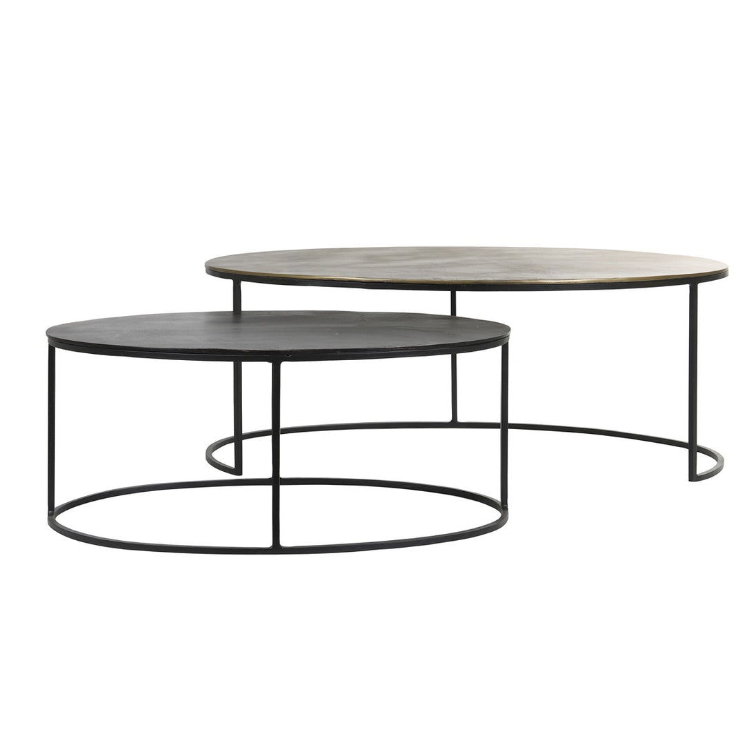 Paxson Set of 2 Round Coffee Tables - Bronze Light & Living 1