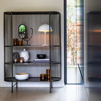 Light & Living Yinthe Black Open Cabinet