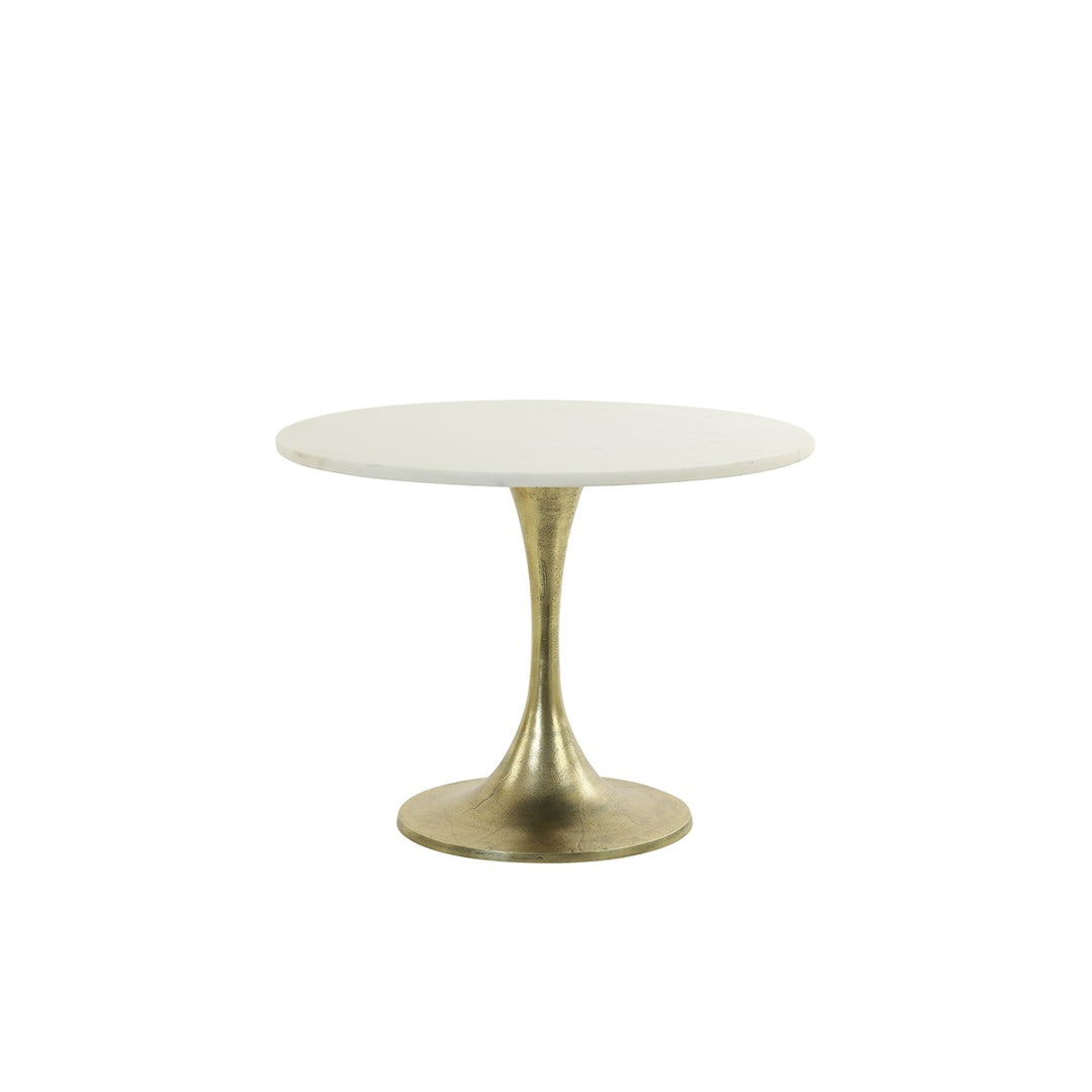 Rickerd Marble Side Table - Antique Bronze Light & Living 1