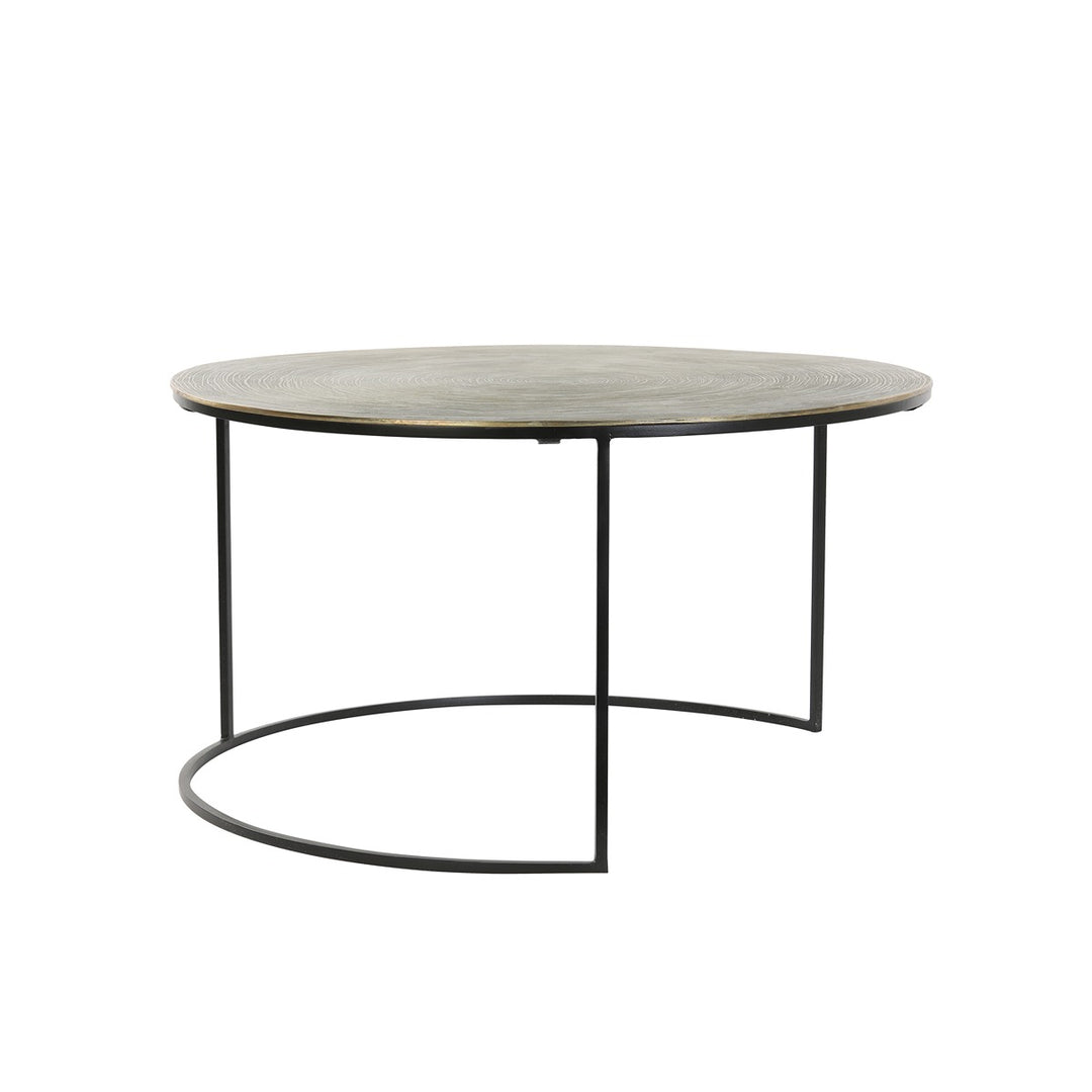 Primo Set of 2 Round Coffee Tables - Black Light & Living 3