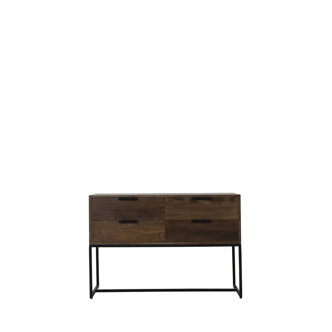 Meave Wooden Console Table - Dark Brown Light & Living 1