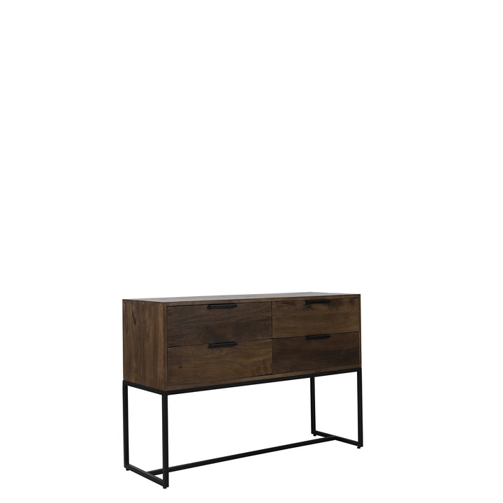 Meave Wooden Console Table - Dark Brown Light & Living 3