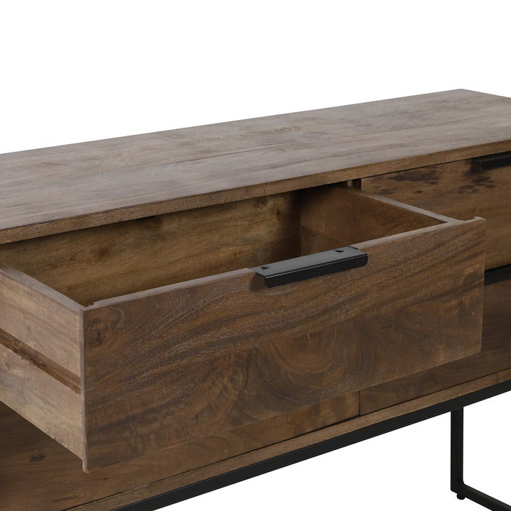 Meave Wooden Console Table - Dark Brown Light & Living 9