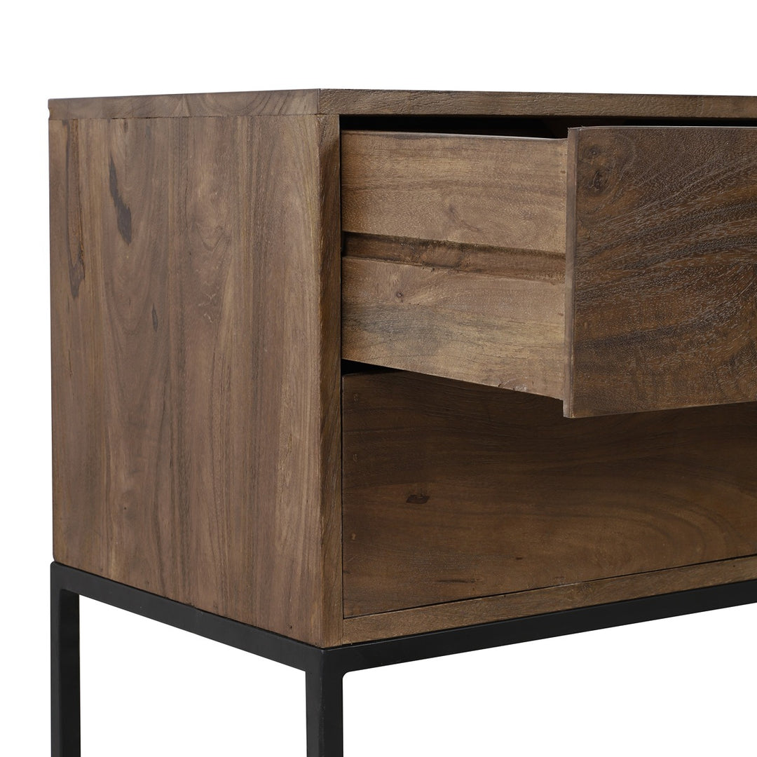 Meave Wooden Console Table - Dark Brown Light & Living 10