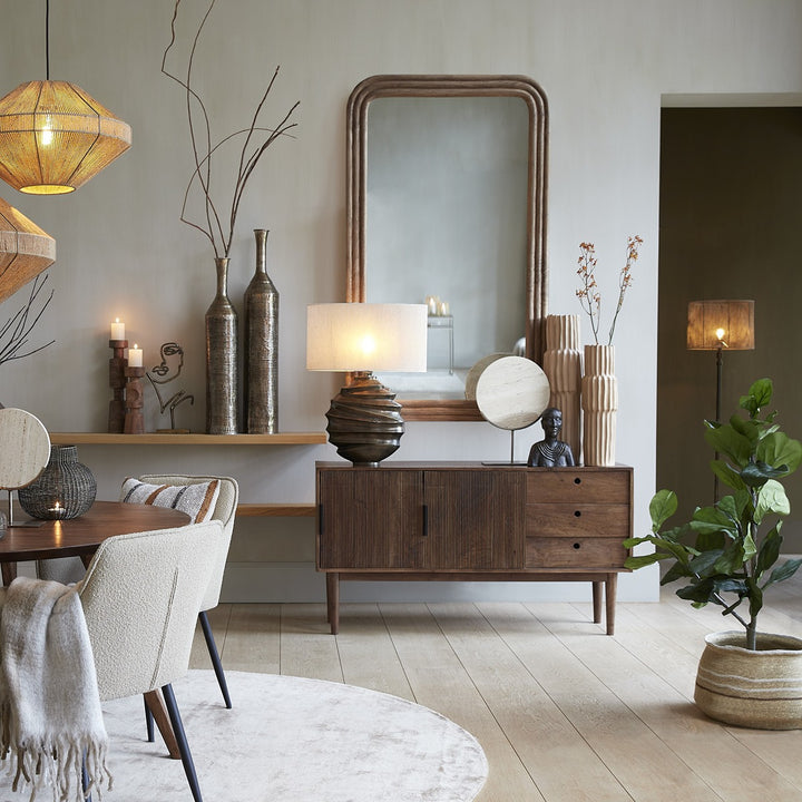 Bitika Wooden Sideboard - Dark Brown Light & Living 3