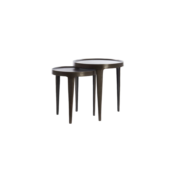 Tobias Set of 2 Side Tables - Dark Brown Light & Living 4