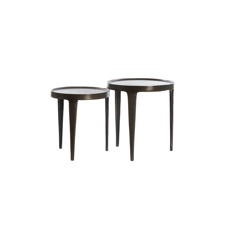 Tobias Set of 2 Side Tables - Dark Brown Light & Living 5