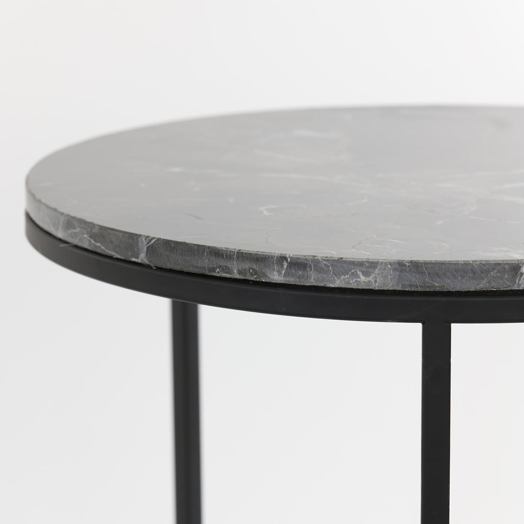 Alfio Set of 2 Side Tables - Brown Marble Light & Living 8