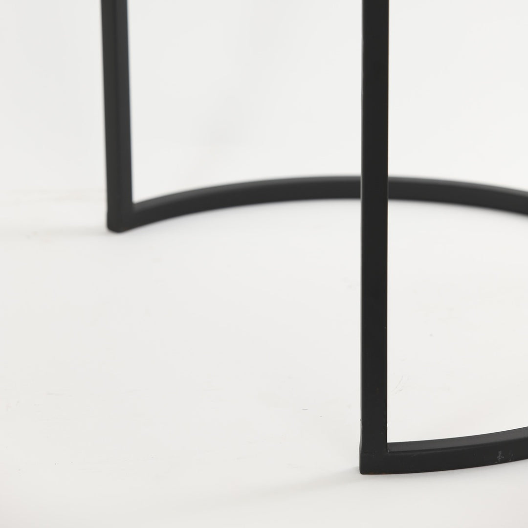 Alfio Set of 2 Side Tables - Brown Marble Light & Living 9