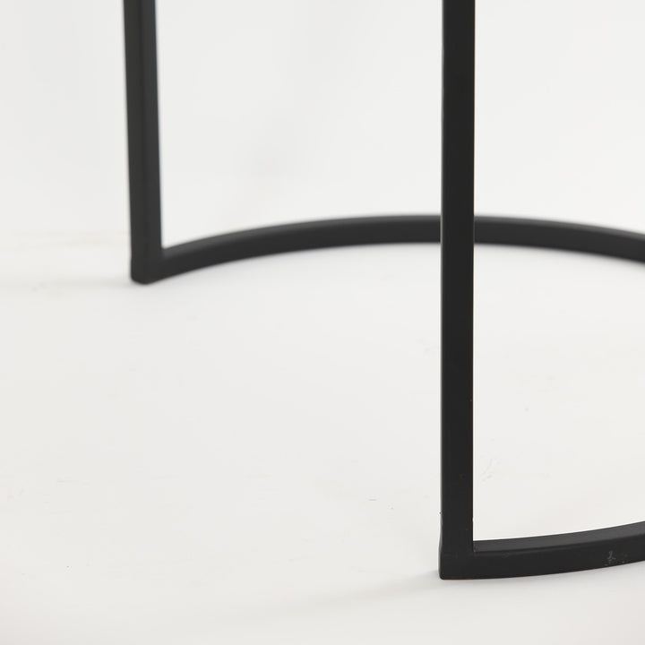 Alfio Set of 2 Side Tables - Brown Marble Light & Living 9