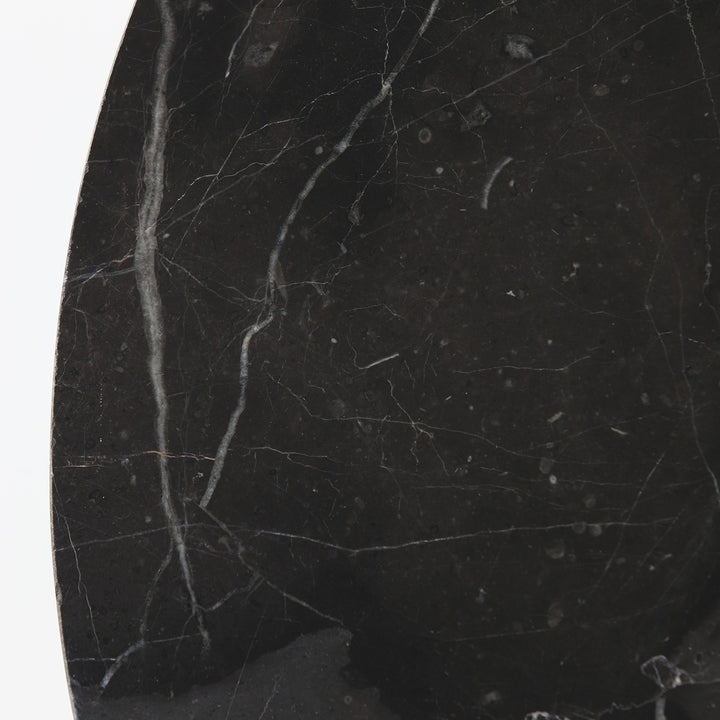 Alfio Set of 2 Round Coffee Tables - Brown Marble Light & Living 7