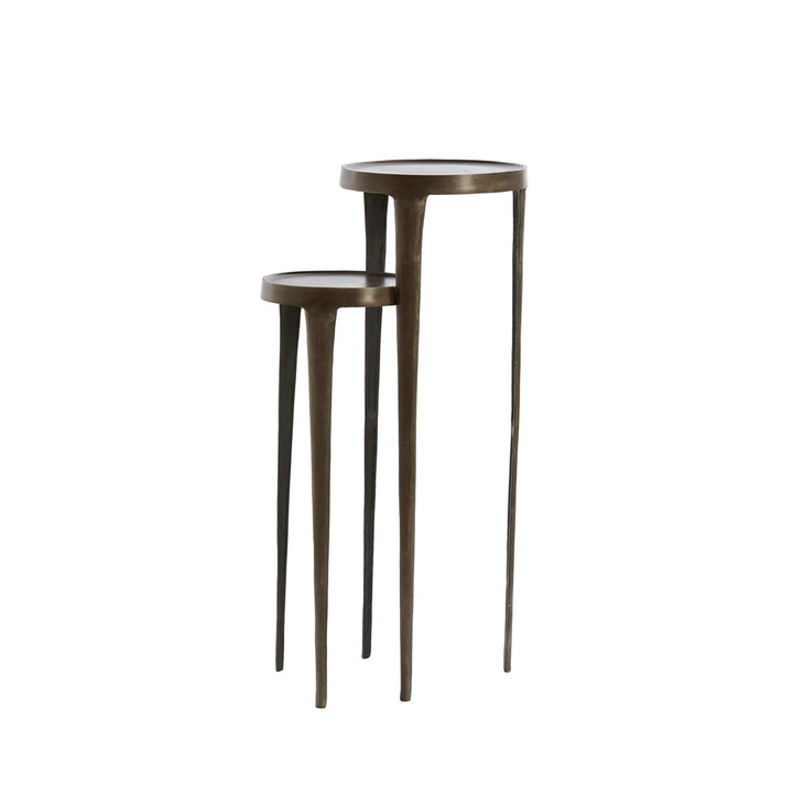 Tobias Set of 2 Pillars - Dark Brown Light & Living 2
