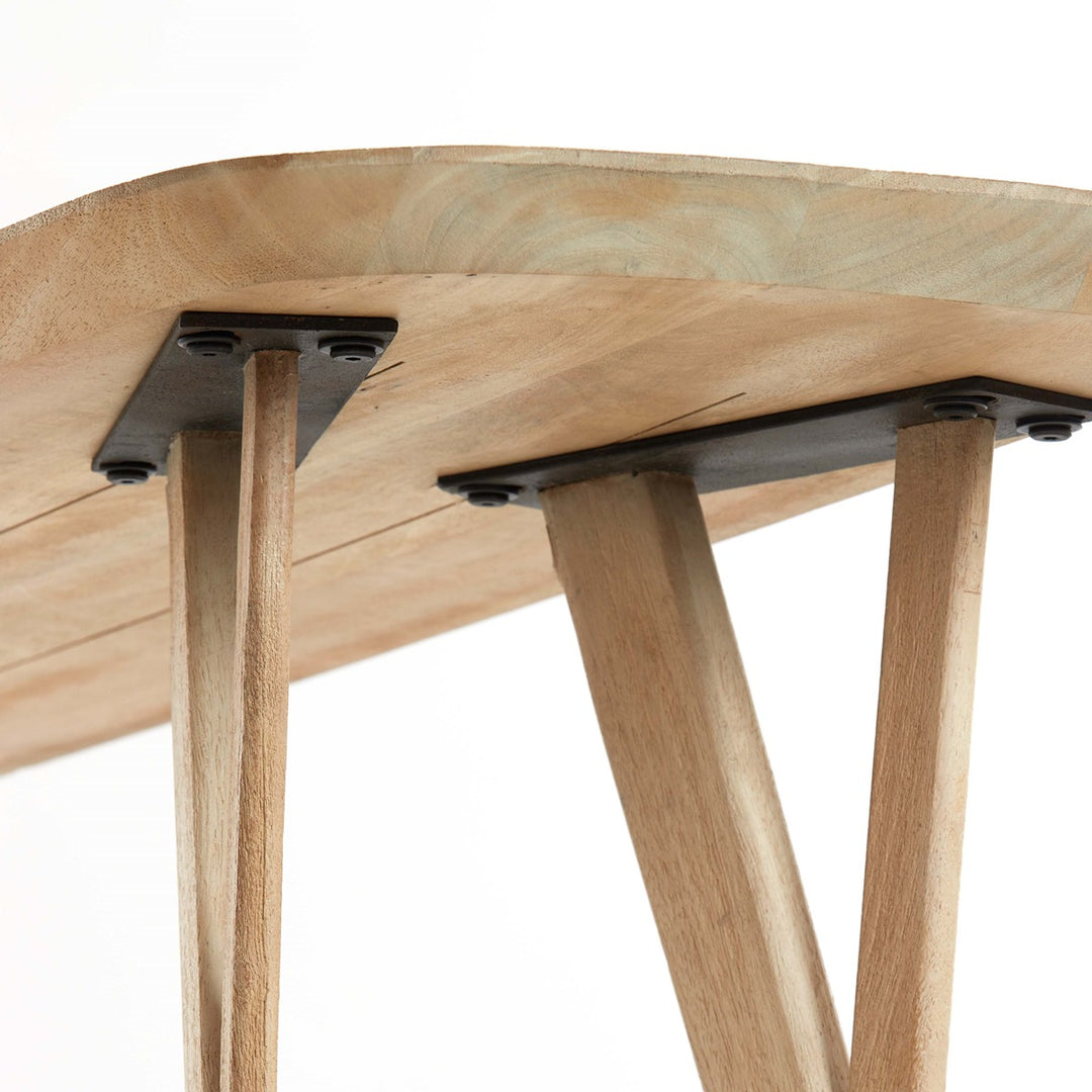 Quenza Mango Wood Console Table - Natural Light & Living 10