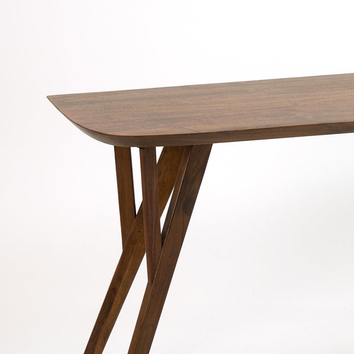 Quenza Acacia Wood Console Table - Brown Light & Living 6