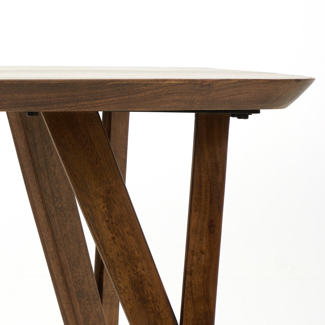 Quenza Acacia Wood Console Table - Brown Light & Living 7