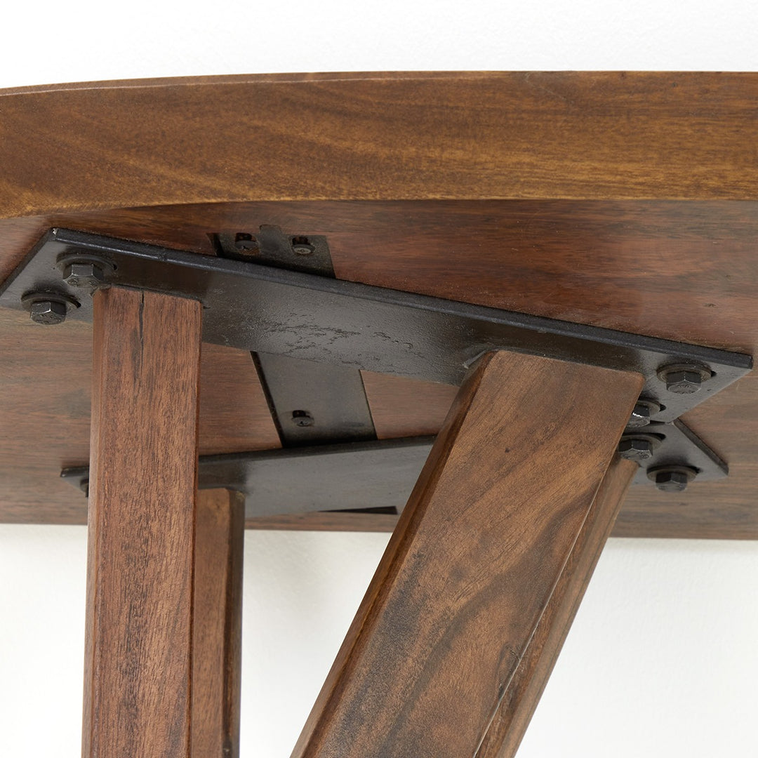 Quenza Acacia Wood Console Table - Brown Light & Living 9