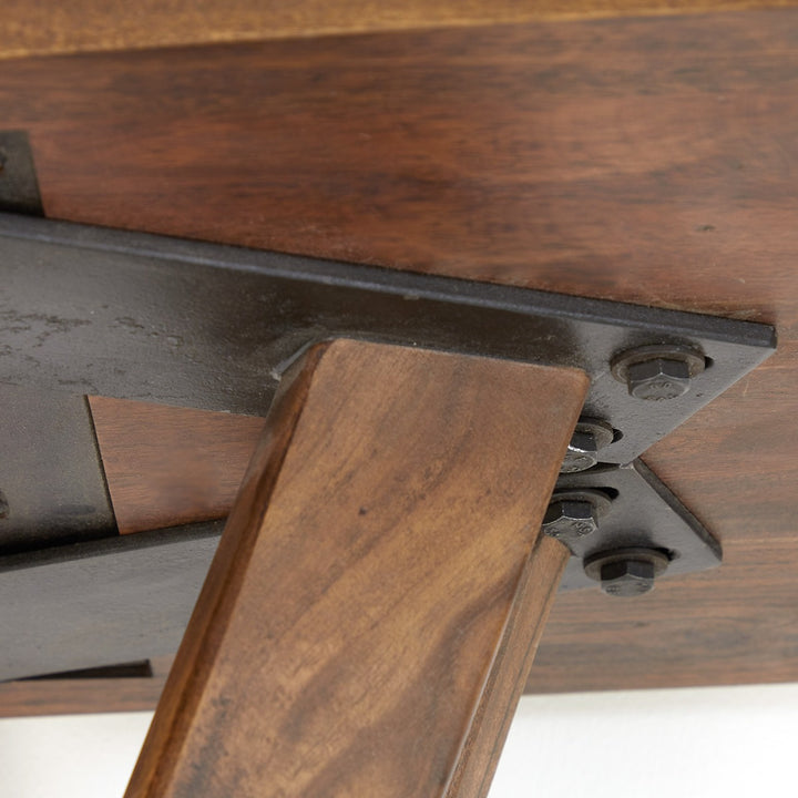 Quenza Acacia Wood Console Table - Brown Light & Living 10