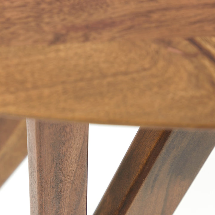 Quenza Acacia Wood Console Table - Brown Light & Living 11