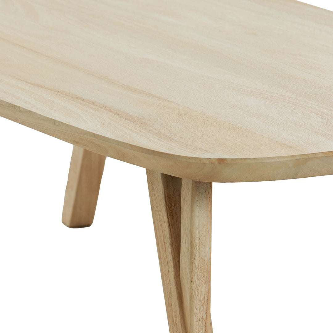 Quenza Mango Wood Rectangular Coffee Table - Natural Light & Living 4