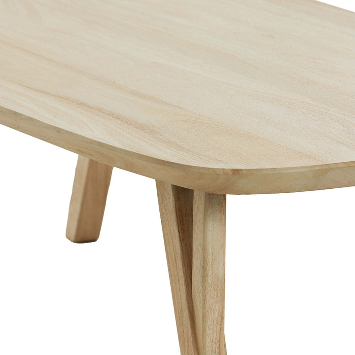 Quenza Mango Wood Rectangular Coffee Table - Natural Light & Living 4